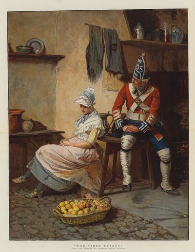 Il primo attacco da John Seymour Lucas